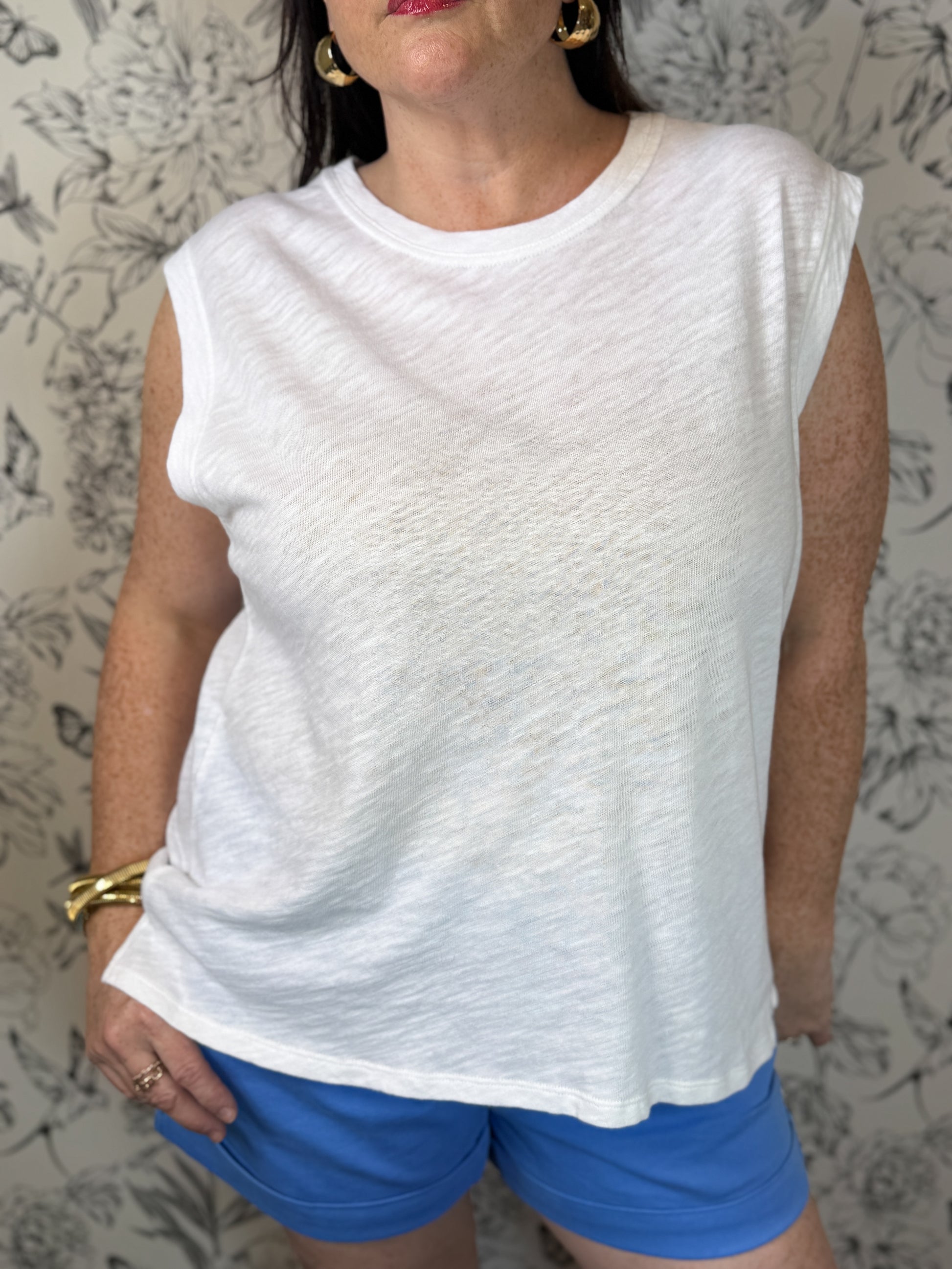 white sun washed muscle tank Dear John