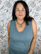 Sloane V-Neck Jersey | Emerald Cove