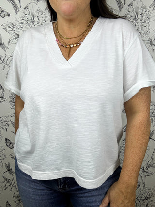 Sutton Boxy Tee | White