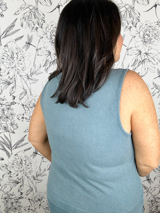 Sloane V-Neck Jersey | Emerald Cove