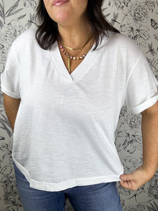 Sutton Boxy Tee | White