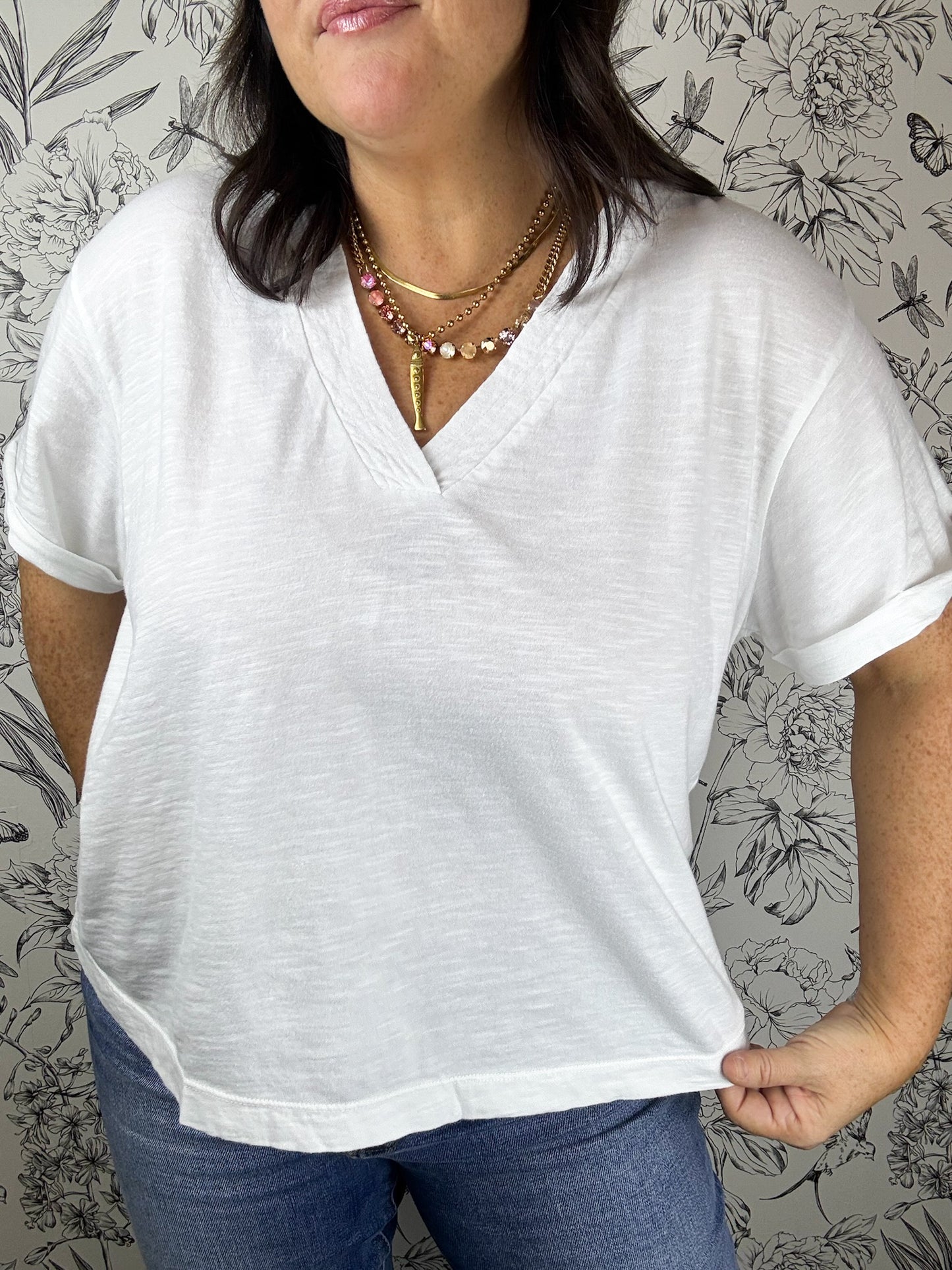 Sutton Boxy Tee | White
