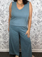 Sloane V-Neck Jersey | Emerald Cove
