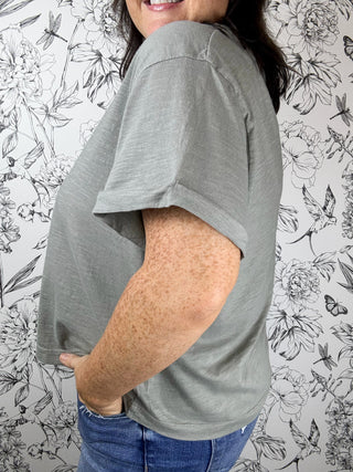 Sutton Boxy Tee | Moss
