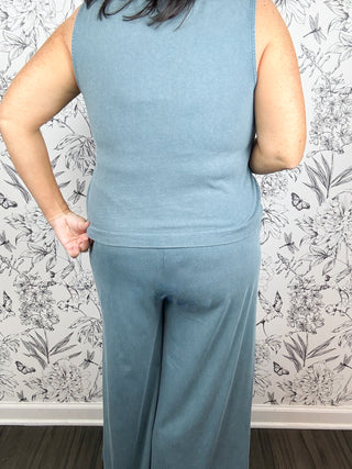 Sloane V-Neck Jersey | Emerald Cove