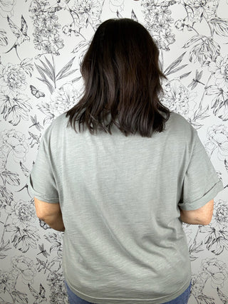 Sutton Boxy Tee | Moss