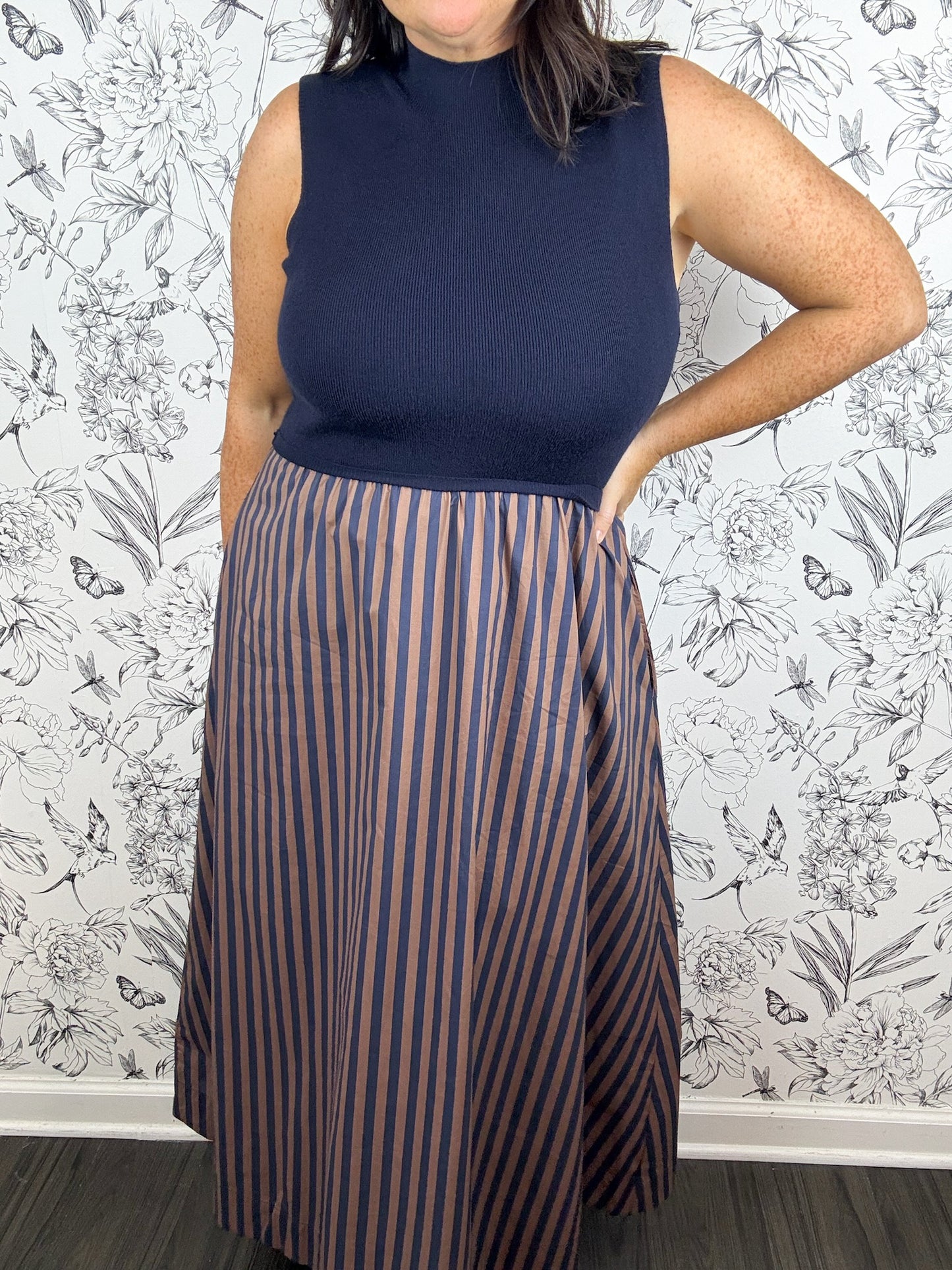 Changing Seasons Striped Midi