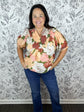 Autumn Bloom Smocked Blouse