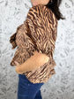 Wild Side Tiger Peplum Blouse
