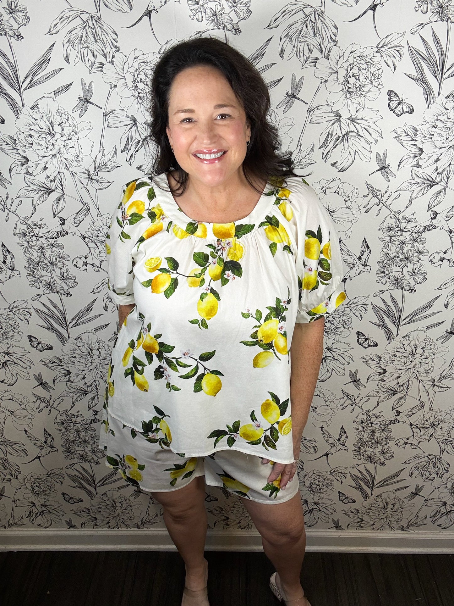 Amalfi Lemon Print Shorts