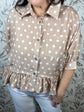 Soft Spot Vintage Polka Dot Blouse