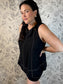 Onyx Stitch Halter Tank