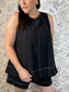 Onyx Stitch Halter Tank