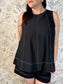 Onyx Stitch Halter Tank