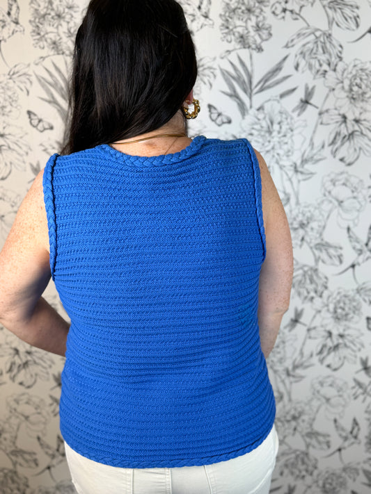 Blue Beauty Knit Top
