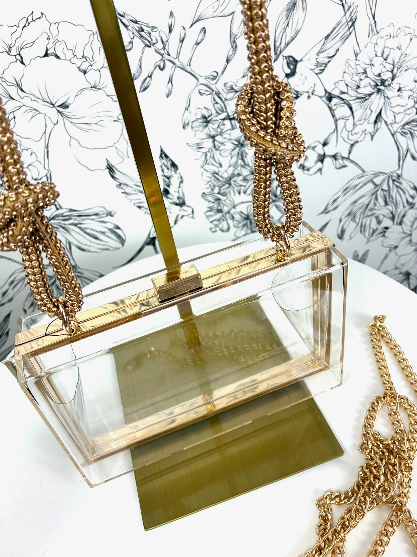 Golden Hour Clear Clutch