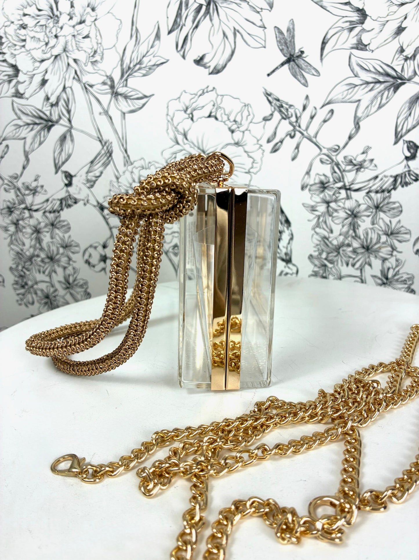 Golden Hour Clear Clutch