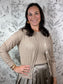 beige knit cardigan ELLE GREY
