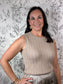 beige knit shell ELLE GREY