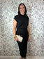 Noir Haven Knit Midi Dress