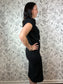 Noir Haven Knit Midi Dress