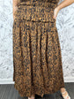 Roam Free Tiger Print Midi Skirt
