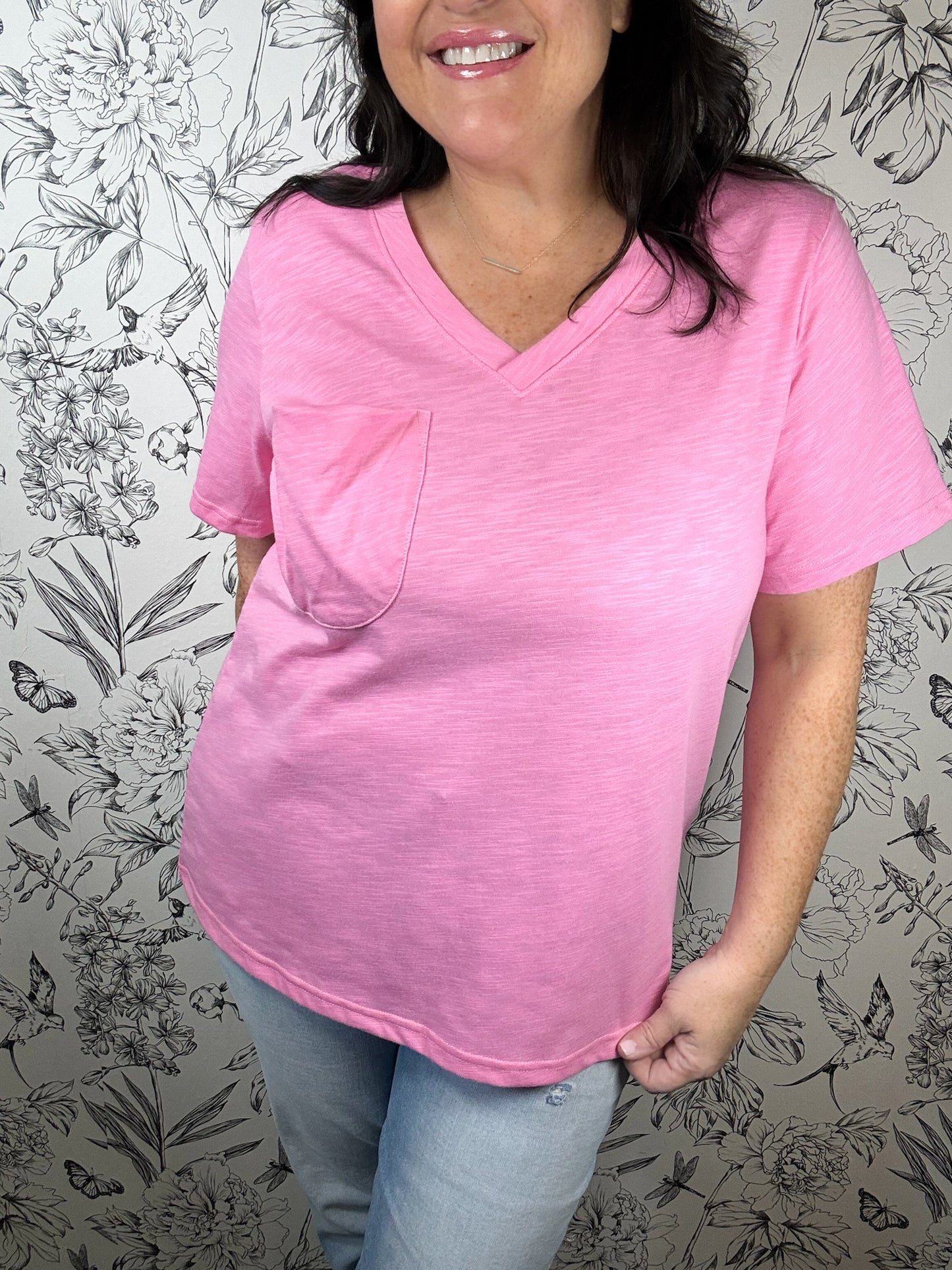 Favorite Pocket Tee | Lt Pink