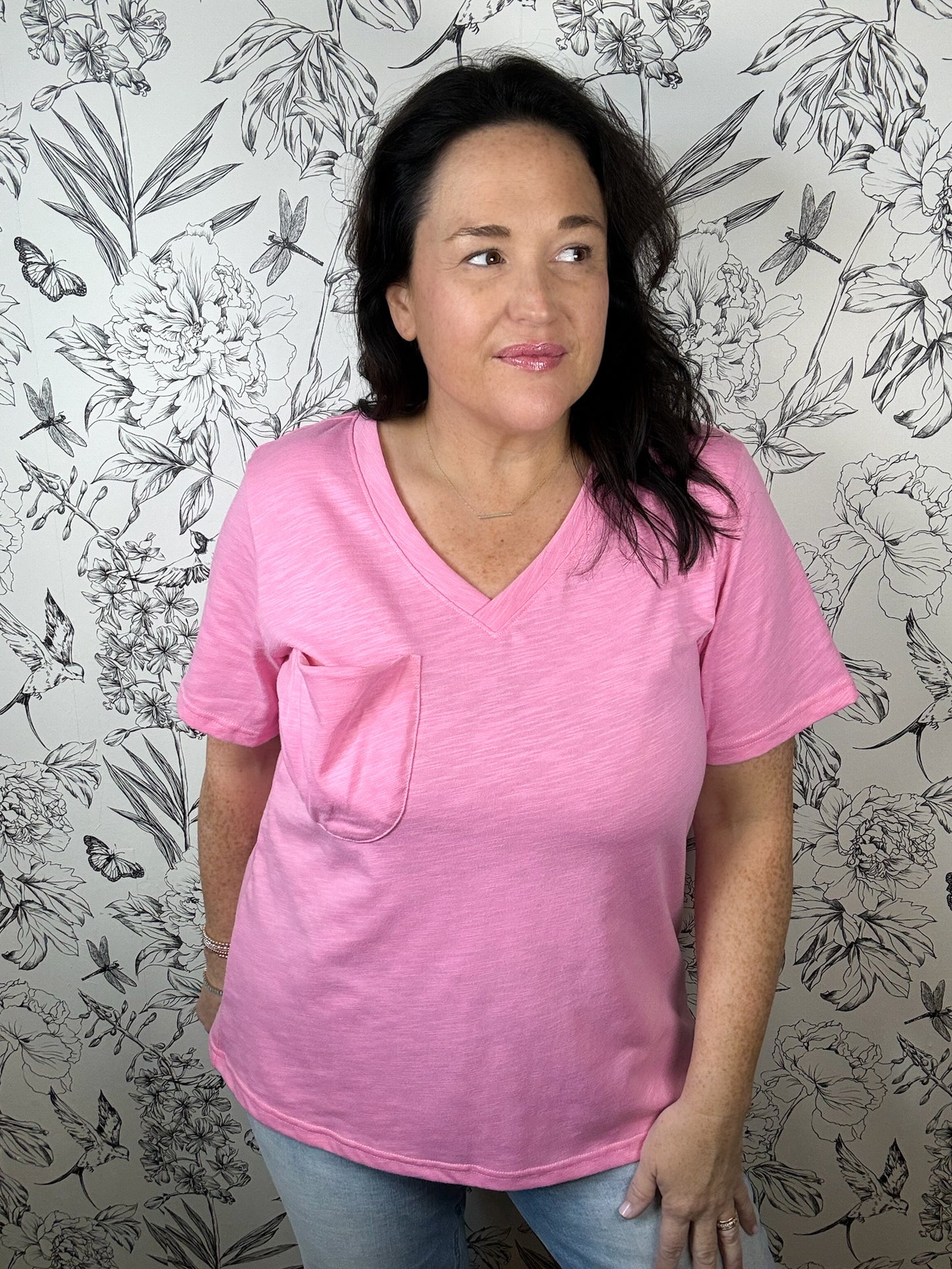 Favorite Pocket Tee | Lt Pink