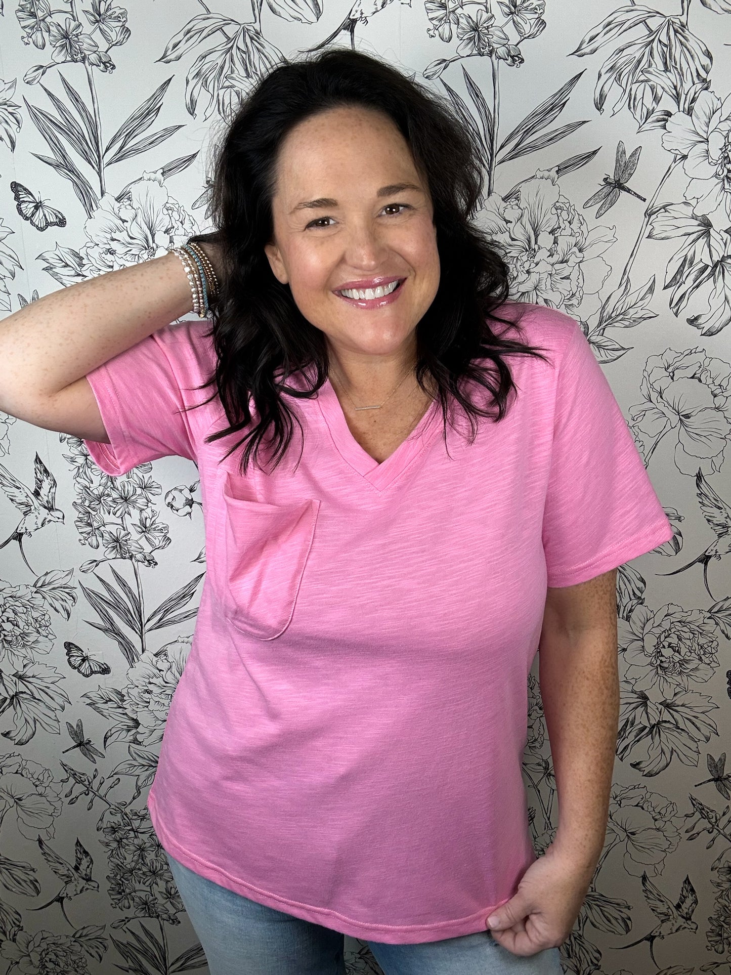 Favorite Pocket Tee | Lt Pink