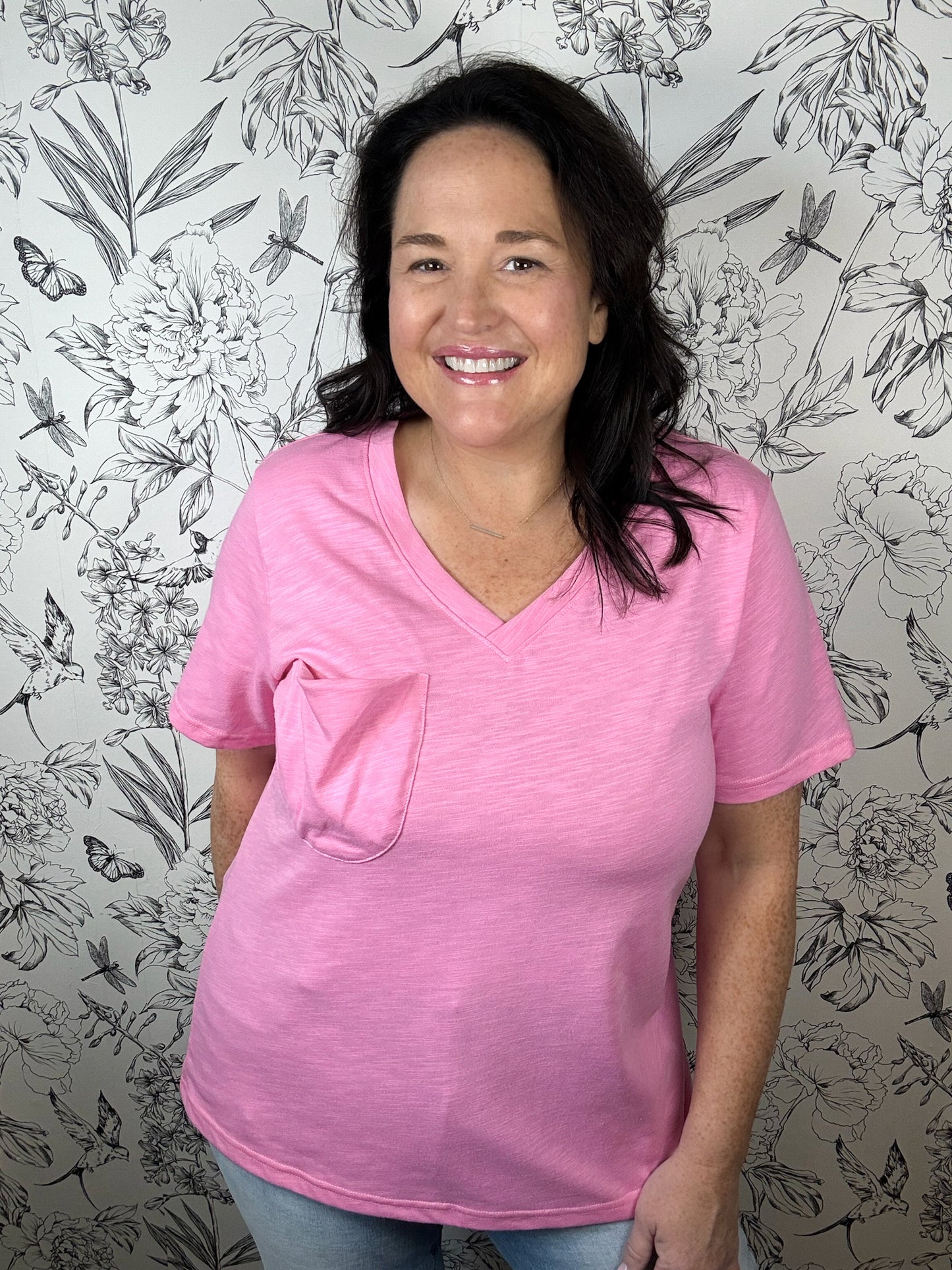Favorite Pocket Tee | Lt Pink
