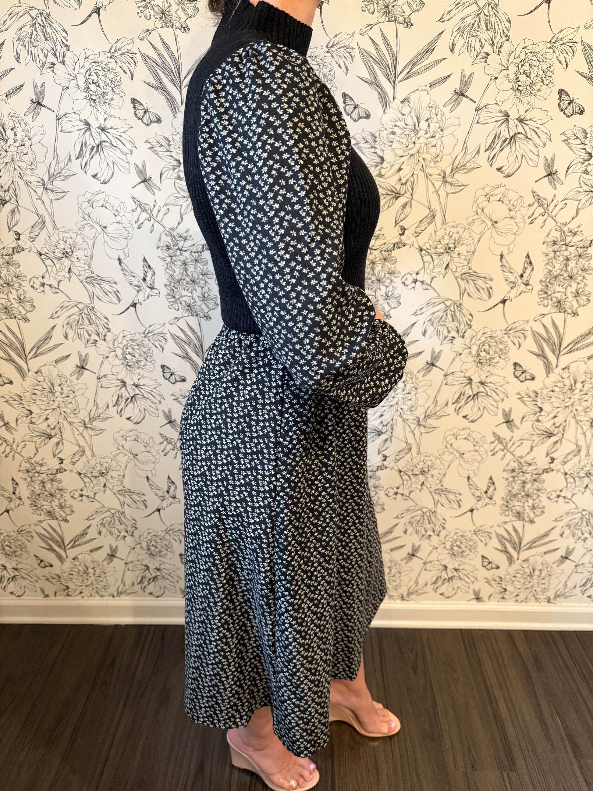 The Leanne Floral Midi - Best & Co. Boutique