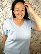 Favorite Pocket Tee | Lt Blue