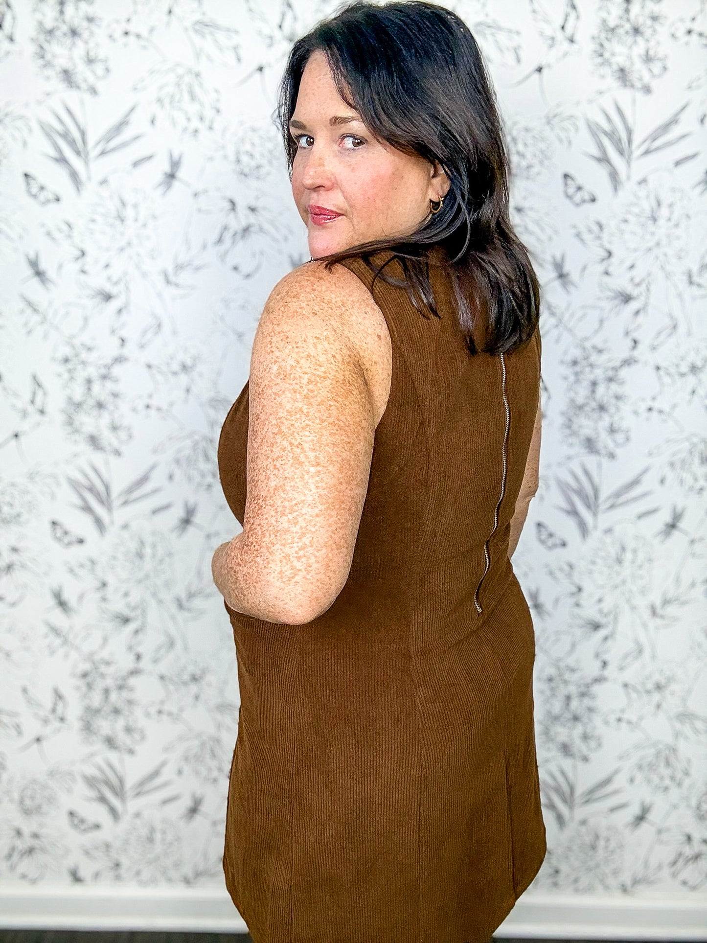 Nutmeg Corduroy Shift Dress