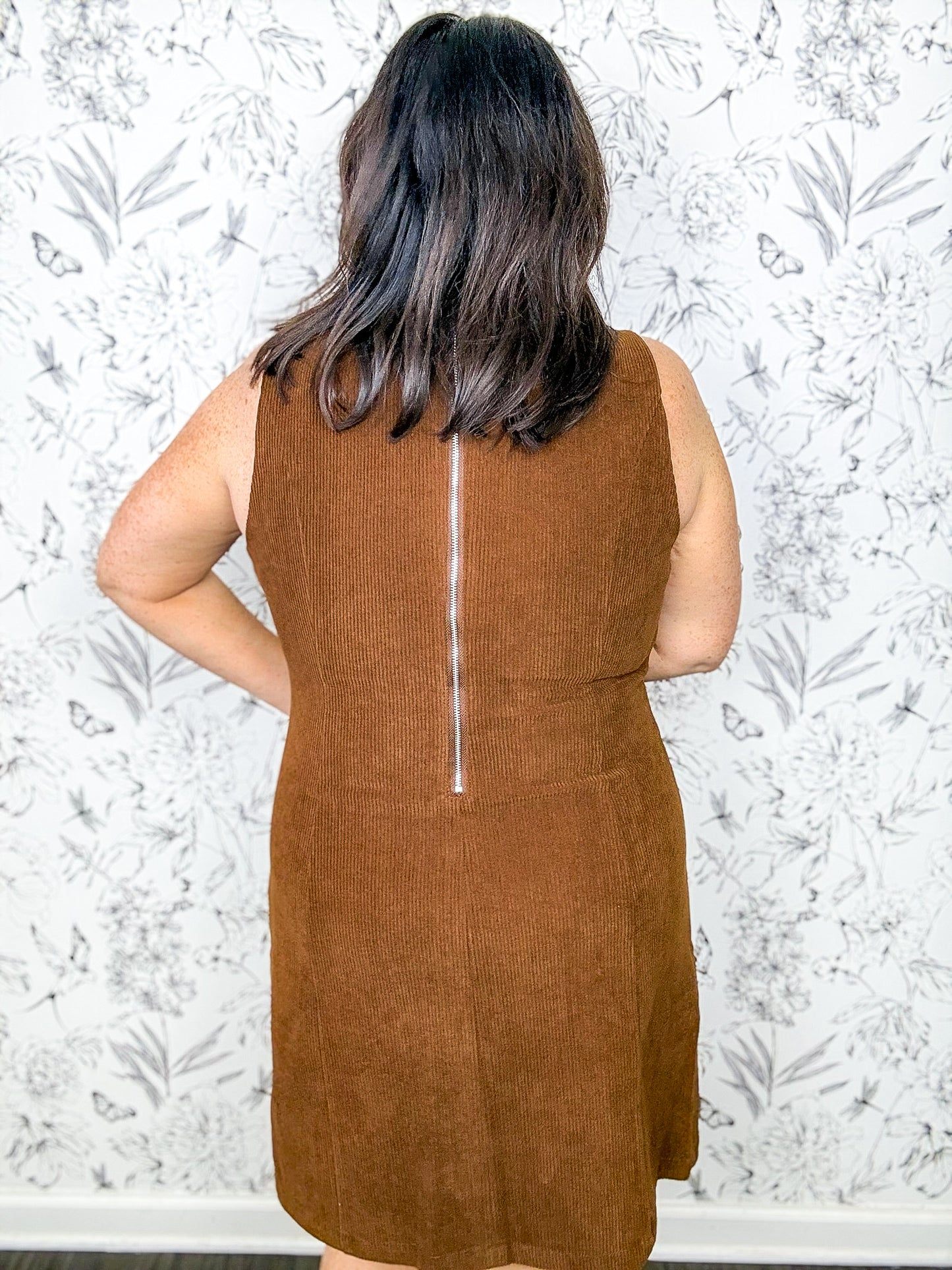 Nutmeg Corduroy Shift Dress
