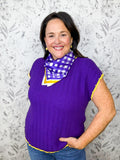 Game Time Knit | Purple & Gold