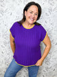 Game Time Knit | Purple & Gold