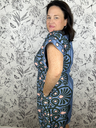 Soft Focus Pleated Dress