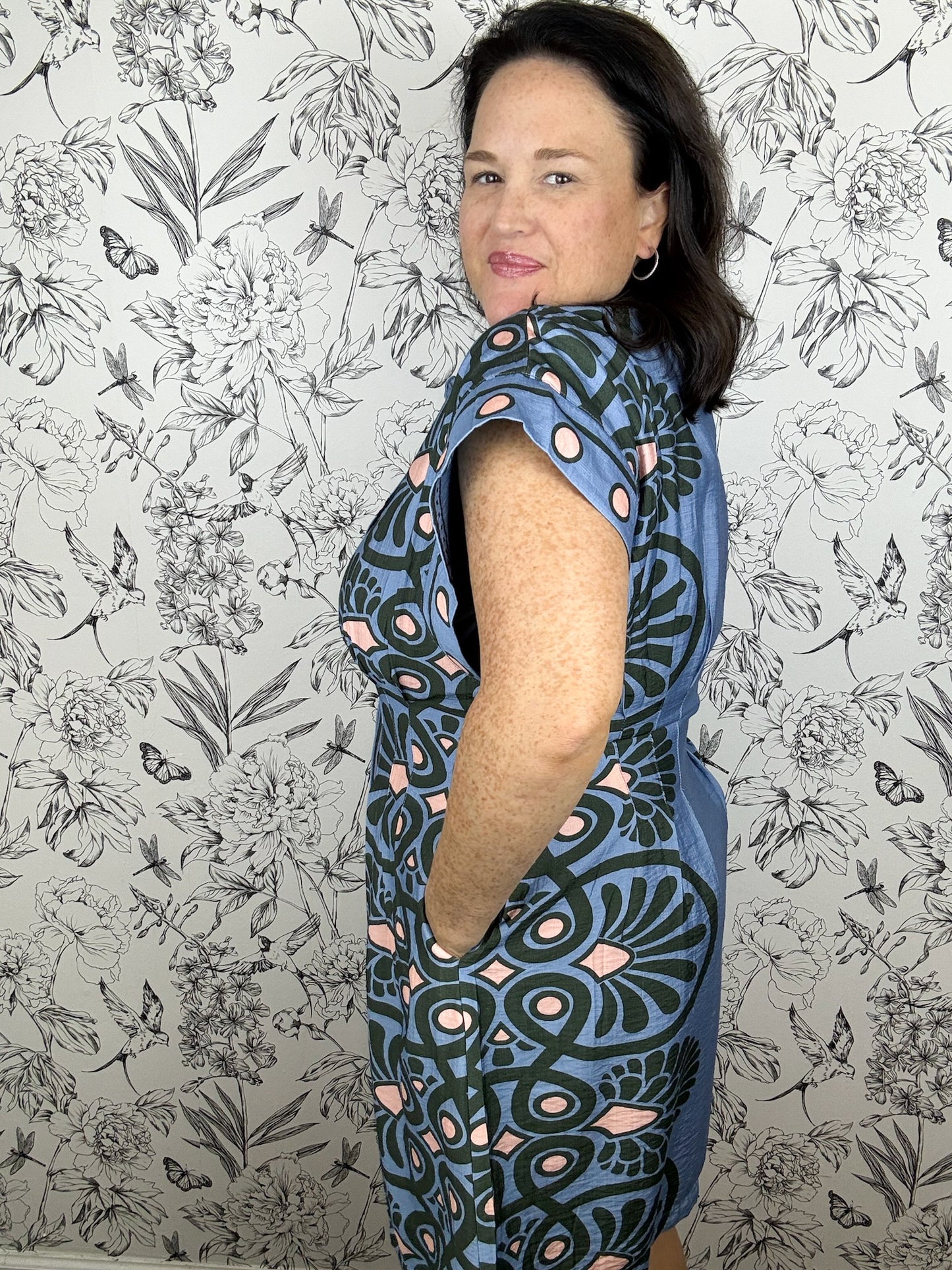 Soft Focus Pleated Dress