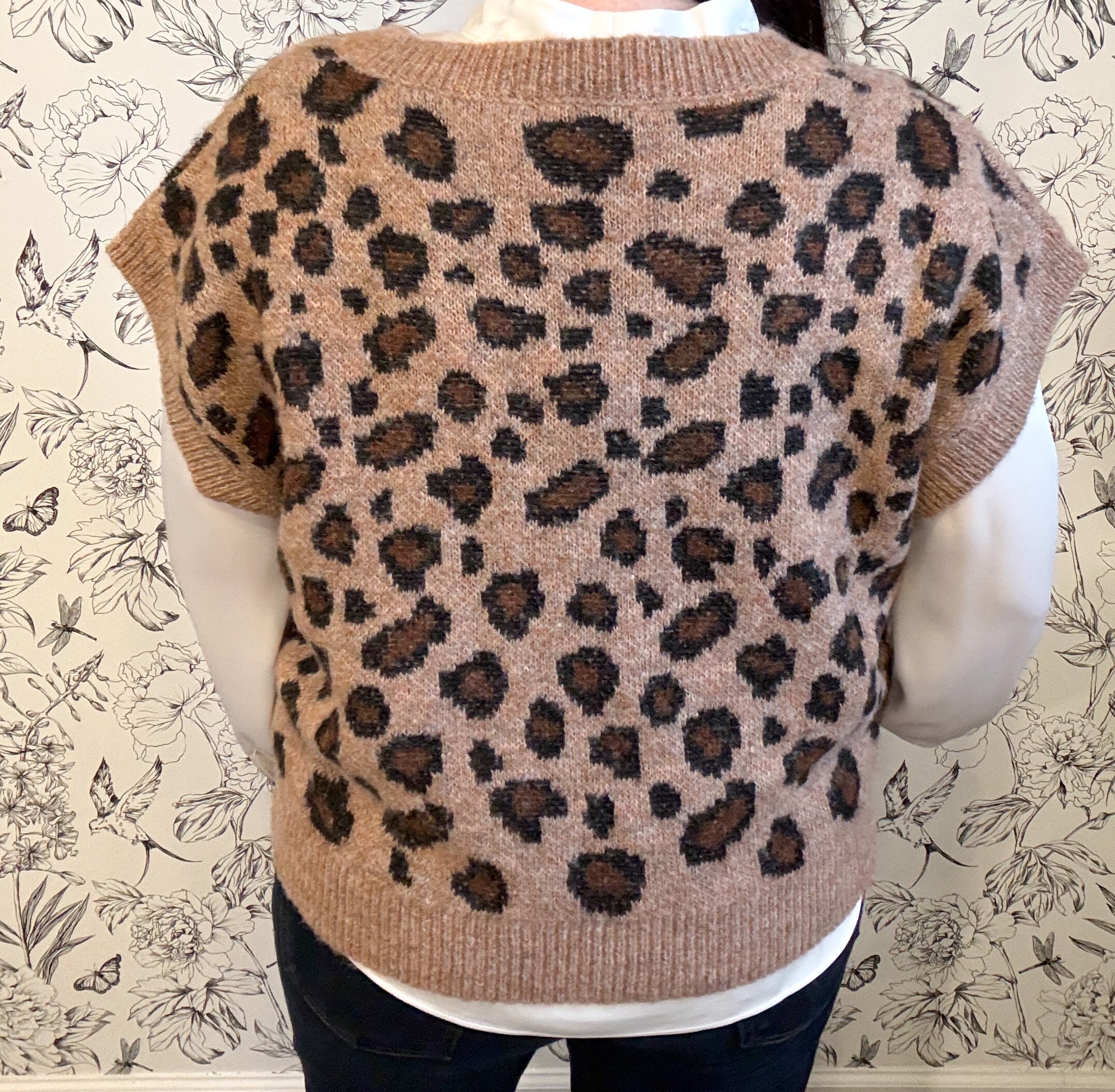 The Brooke Leopard Sweater Vest - Best & Co. Boutique