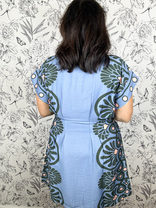 Soft Focus Pleated Dress