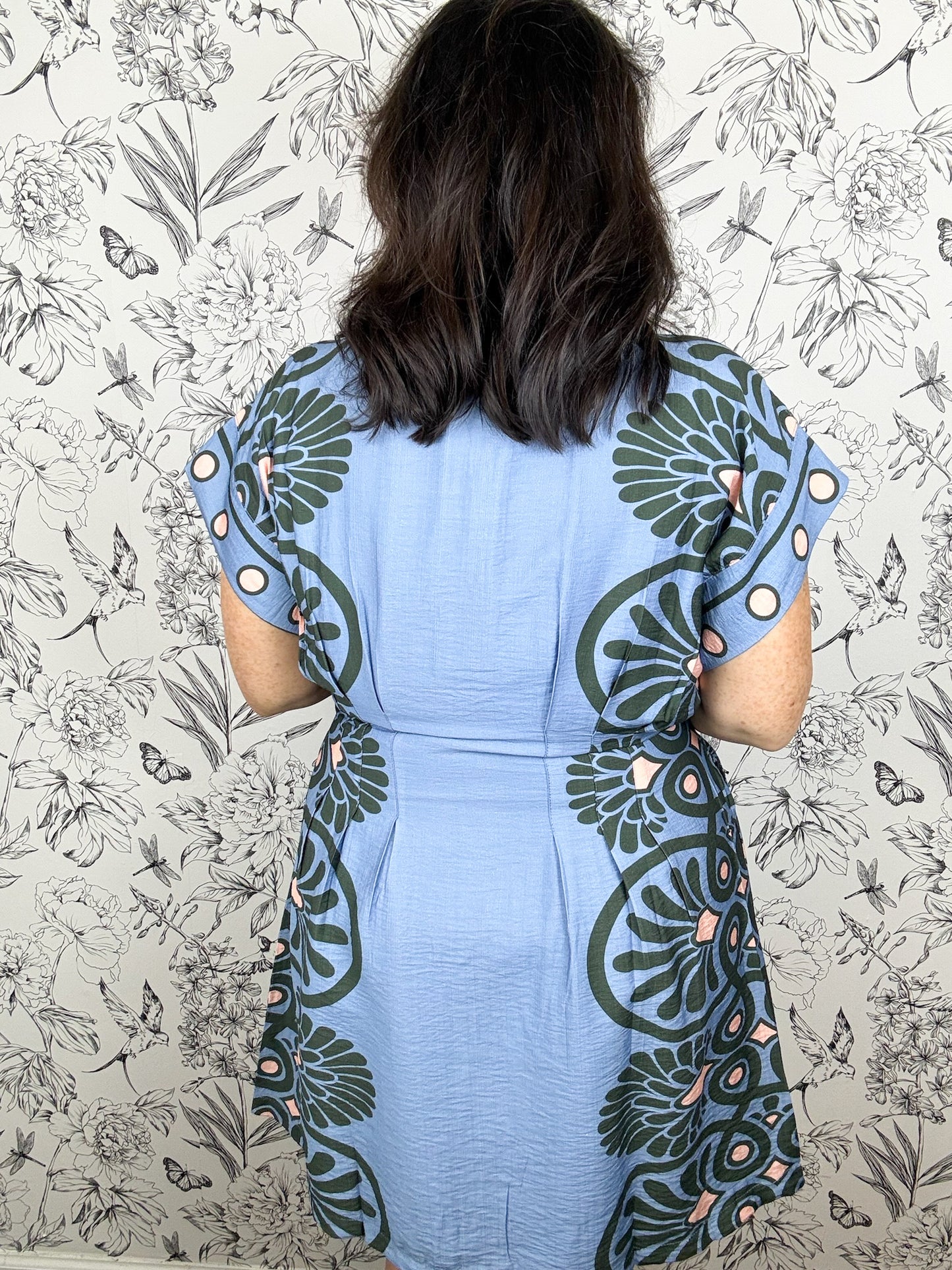Soft Focus Pleated Dress