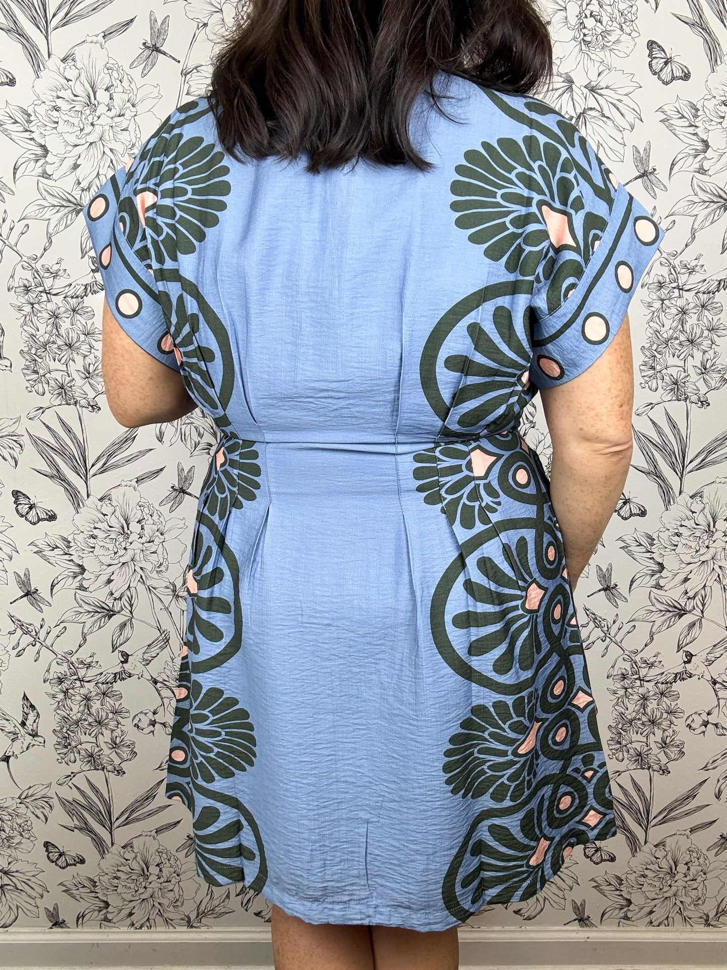 Soft Focus Pleated Dress