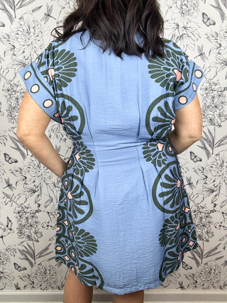 Soft Focus Pleated Dress