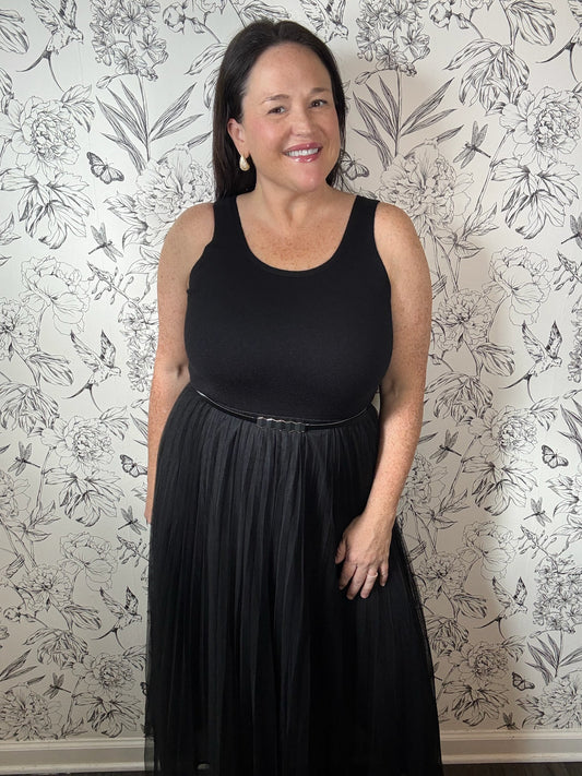 Ballet Noir Midi Dress