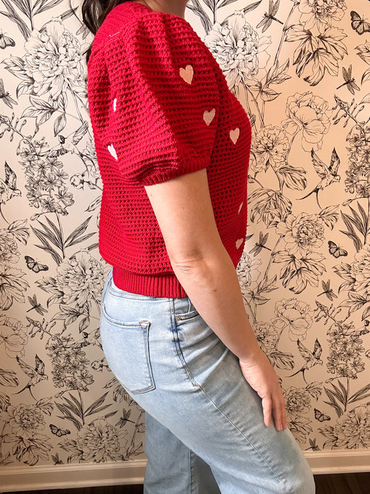 The Esme Heart Sweater - Best & Co. Boutique