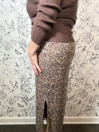 Sequin Wild Nights Pencil Skirt - Best & Co. Boutique