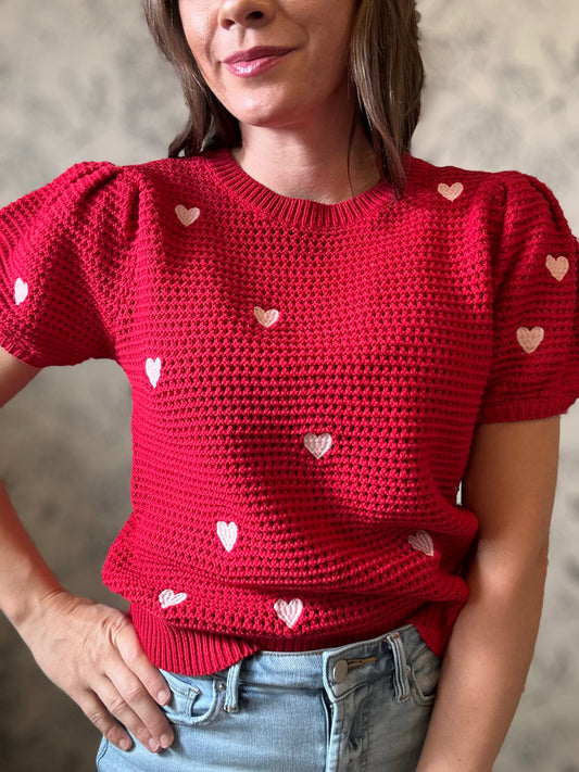 The Esme Heart Sweater - Best & Co. Boutique