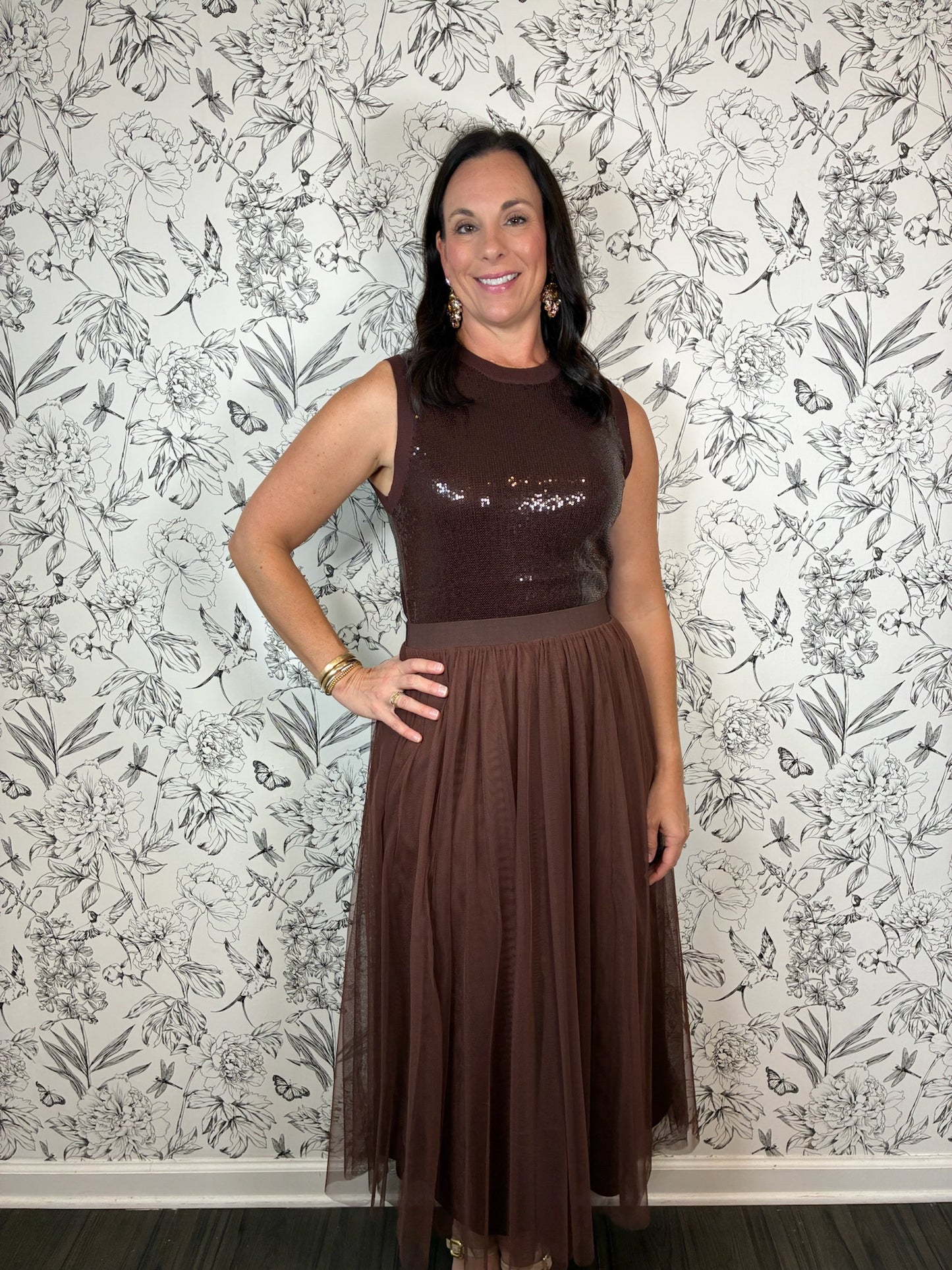 Brown Sugar Tulle Skirt