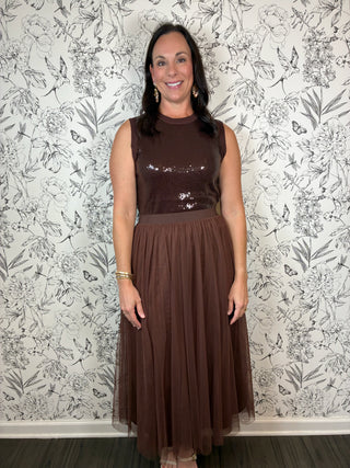 Brown Sugar Tulle Skirt - Best & Co. Boutique