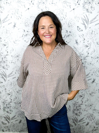 Bridlewood Gingham Blouse | Curvy